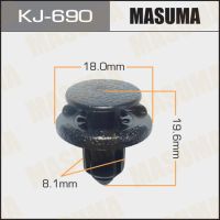 Клипса пластиковая крепежная MASUMA* KJ-690